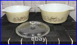VTG 9 Piece Pyrex Corning Ware Spice Of Life Cornflower Forest Fancies Misc Lot
