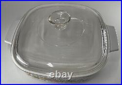 VTG CORNING WARE CASSEROLE A-8-B'SPICE OF LIFE L'ECHALOTE 8X8X1-3/4 WithLID