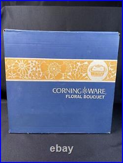 VTG CORNING WARE Floral Bouquet 4 Qt Dutch Oven WithCover & Rack P-34-4 NEW IN BOX