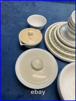 VTG Corelle Livingware by Corning Spring Blossom Green 33 Pc Set Of 4 & Extras VTG Corelle Livingware by Corning Spring Blossom Green 33 Pc Set Of 4 & Extras