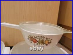 VTG Corning Ware 13 pieces lids lasagna casserole and others