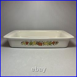 VTG Corning Ware Spice O' Life, 1-1/2 & 2 Quart Covered & Oblong Baking Dish Set