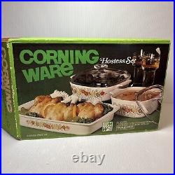 VTG Corning Ware Spice O' Life, 1-1/2 & 2 Quart Covered & Oblong Baking Dish Set