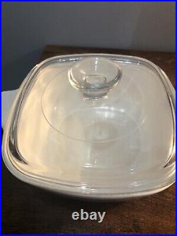 Vintage 1 Qt P-1-B cornflower Corning Ware casserole with lid Free shipping