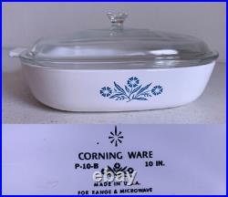Vintage 13 piece Set CORNING WARE Blue CORNFLOWER Casserole Lids Petite Pans Vintage 13 piece Set CORNING WARE Blue CORNFLOWER Casserole Lids Petite Pans