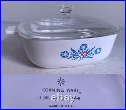 Vintage 13 piece Set CORNING WARE Blue CORNFLOWER Casserole Lids Petite Pans Vintage 13 piece Set CORNING WARE Blue CORNFLOWER Casserole Lids Petite Pans