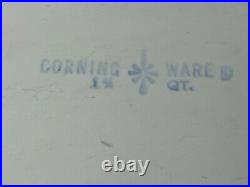 Vintage 1960-61 Corning Ware Blue Cornflower 1 3/4 qt Casserole
