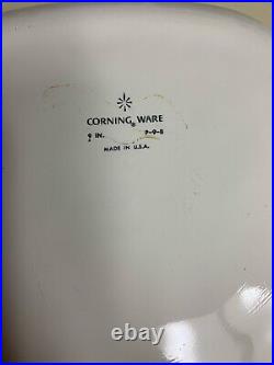 Vintage 1960's Corning Ware Blue Cornflower 3 Piece Set withoriginal Pyrex Lids