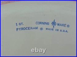 Vintage 1960's PYROCERUM Corning Ware Cornflower Blue 1 Qt. Bakeware