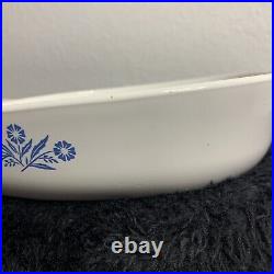 Vintage 1960s Corning Ware CornFlower Blue Print P-9-B Dish with Lid 9 Inch