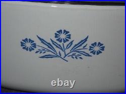 Vintage 1961-1966 Corning Ware P-2 1/2-B Blue Cornflower Casserole Dish 32-b Lid