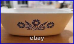 Vintage 1966-1969 P-41 Corning Ware Cornflower Blue Petit Pan Casserole. Set 2