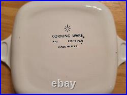 Vintage 1966-1969 P-41 Corning Ware Cornflower Blue Petit Pan Casserole. Set 2