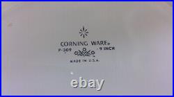 Vintage 1966-69 Blue Cornflower P-309, 9 Corning Ware Pie Dish