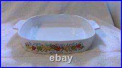 Vintage 1972-79 A-10-B Spice of Life, Le Romarin Corning Ware withPyrex A-12-C Lid