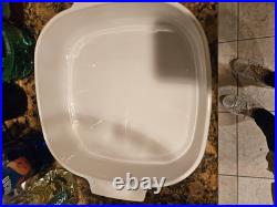 Vintage 1972-79 Blue Cornflower A-10-B Corning Ware Dish with Pyrex A-12-C Lid Vintage 1972-79 Blue Cornflower A-10-B Corning Ware Dish with Pyrex A-12-C Lid