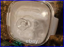 Vintage 1972-79 Blue Cornflower A-10-B Corning Ware Dish with Pyrex A-12-C Lid Vintage 1972-79 Blue Cornflower A-10-B Corning Ware Dish with Pyrex A-12-C Lid