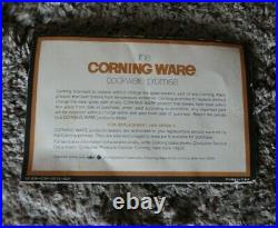 Vintage 1972 Corning Ware L'Echalote Spice Of Life dish A-8-B & lid A-9-C