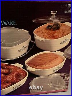 Vintage 1972 Corning Ware Royal Family Set New Old Stock Factory Sealed P-600-N