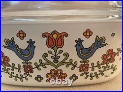 Vintage 1975 Corning Ware A-84-9 Country Festival NEVER USED! Orig Box Included