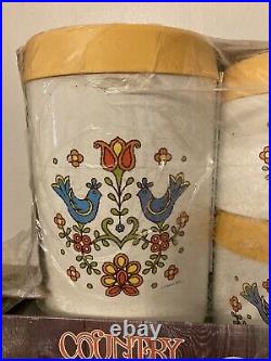 Vintage 1975 Corning Ware Country Festival CANISTER Set NRFB by Cheinco