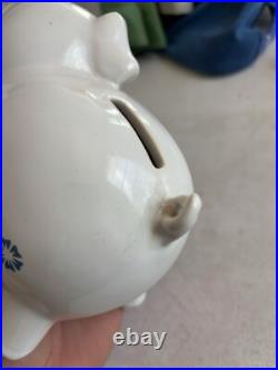 Vintage 1980's Corning Ware Cornflower Blue Ceramic Piggy Bank-Hard to Find Read Vintage 1980's Corning Ware Cornflower Blue Ceramic Piggy Bank-Hard to Find Read