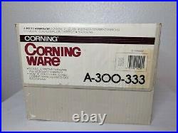 Vintage 1986 Corning Ware 6 Piece Set Shadow Iris A-300-333 NEW IN OPEN BOX