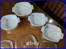 Vintage 8 Pc CORNING WARE/PYREX Spice Of Life Casserole Set EUC