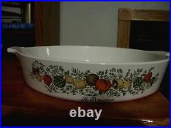 Vintage 8 inch Spice of Life Corning Ware Round Casserole With Cover FREE SHIP