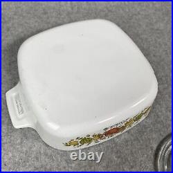 Vintage A-1-B 1 QT With Stamped Lid Corning Ware L'Echalote Spice Of Life RARE