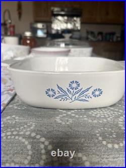 Vintage Blue Cornflower Rare Corning Ware Casserole Dish
