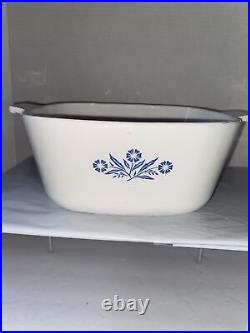 Vintage CORNING WARE 2 1/2 Quart Blue Cornflower Dish P-2 1/2-B No lid