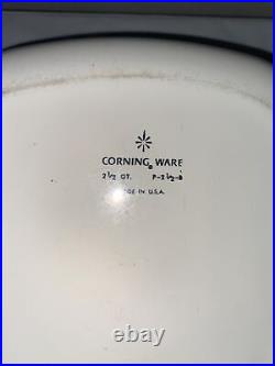 Vintage CORNING WARE 2 1/2 Quart Blue Cornflower Dish P-2 1/2-B No lid
