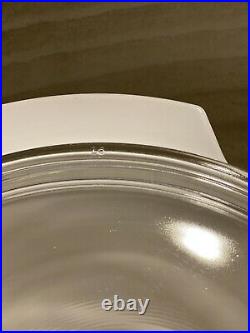 Vintage CORNING WARE N-5-B BLUE CORNFLOWER 5 Quart RANGE TOPPER Milk Glass w Lid