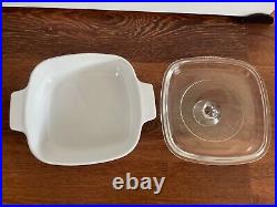 Vintage CORNING WARE SPICE OF LIFE L'ECHALOTE BAKE CASSEROLE A-1-B 1 milk glass