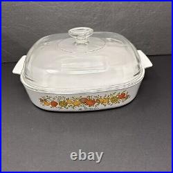 Vintage CORNING WARE Spice of Life LE ROMARIN Casserole Dish A 10 B Lid A-12-C