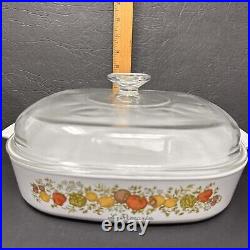 Vintage CORNING WARE Spice of Life LE ROMARIN Casserole Dish A 10 B Lid A-12-C