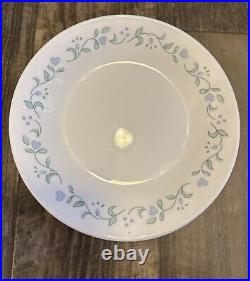 Vintage Corelle Country cottage dinner set -hearts Blue Plates, bowls, Coffee Cup