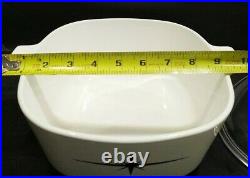 Vintage Corning 2 1/2 Qt. Casserole bowl WithLid Black Atomic