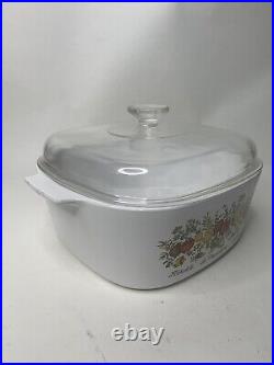 Vintage Corning Pyrex Spice of Life 5 QT A5B Casserole With Lid L Echalote