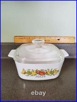 Vintage Corning Spice of Life L'Echalote 1 1/2 Qt. Rare 1970 corning ware stamp