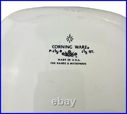 Vintage Corning Ware 1.5 Qt Casserole With Lid Yellow Daisy Flower RARE