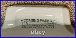 Vintage Corning Ware 1 qt. Blue Cornflower (A-1-B) Rare! U. S. A. (Pre Owned)