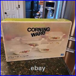 Vintage Corning Ware 11 Piece Spice Of Life Store N Cook Set Sealed NIB NEW