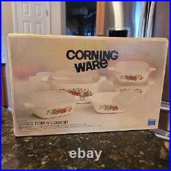 Vintage Corning Ware 11 Piece Spice Of Life Store N Cook Set Sealed NIB NEW