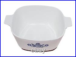 Vintage Corning Ware 1960 Pyroceram Blue Cornflower Pyrex Casserole Dish 1 ¾ QT