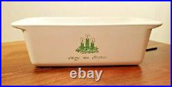 Vintage Corning Ware 1966 Green Merry Christmas 2 Qt Loaf Pan P-315