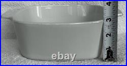 Vintage Corning Ware 4 Piece Casserole Dishes Plus 1 Lid Solid White 3 Sizes