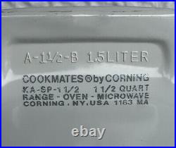 Vintage Corning Ware 4 Piece Casserole Dishes Plus 1 Lid Solid White 3 Sizes