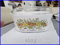 Vintage Corning Ware 5 liter Spice Of Life Dutch Oven with Lid free shipping